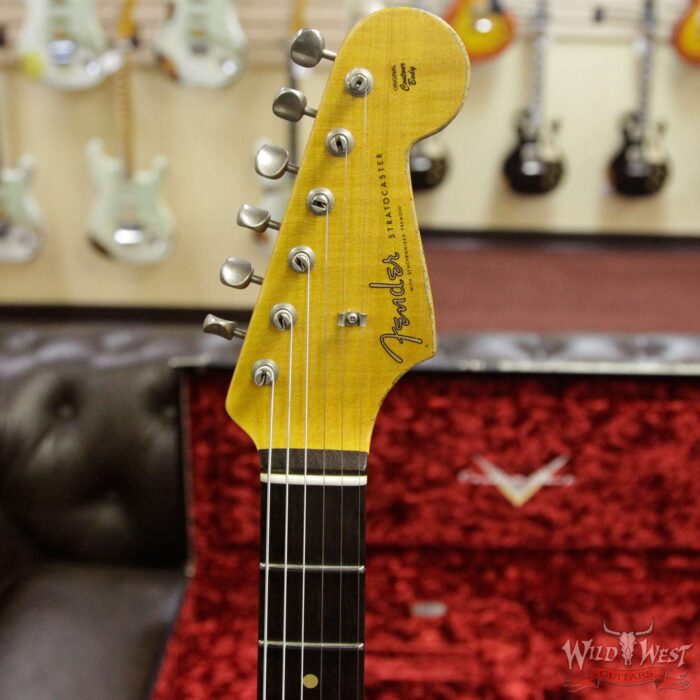 Fender Custom Shop Black Lightning 2.0 Stratocaster Heavy Relic HSS 22 Frets Rosewood Board Candy Apple Red - Image 11