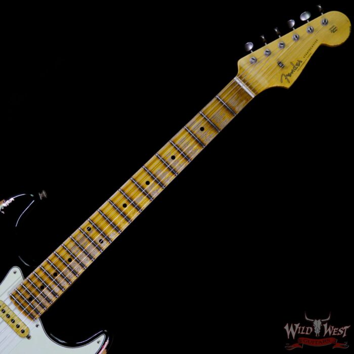Fender Custom Shop Black Lightning 2.0 Stratocaster Heavy Relic HSS Maple Neck 22 Frets Blue Flower - Image 5
