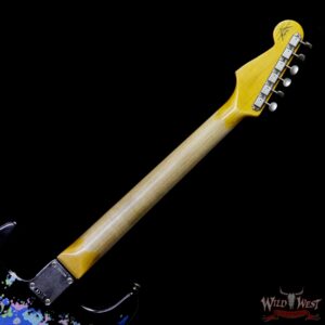 Fender Custom Shop Black Lightning 2.0 Stratocaster Heavy Relic HSS 22 Frets Rosewood Board Blue Flower - Image 9