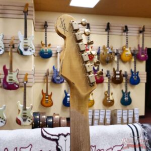 Fender Custom Shop Wild West Guitars 25th Anniversary 1960 Stratocaster Hardtail Madagascar Rosewood Fretboard Heavy Relic Lake Placid Blue 7.15 lbs - Image 9