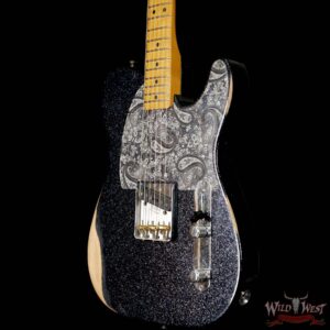 Fender Brad Paisley Esquire Road Worn Black Sparkle 5 LBS 11 OZ - Image 2