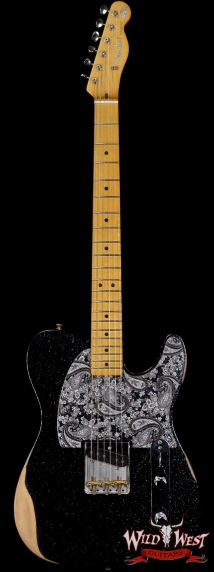 Fender Brad Paisley Esquire Road Worn Black Sparkle 5 LBS 11 OZ