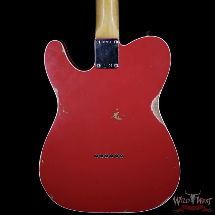 Fender Custom Shop 1958 Telecaster Custom Relic HH EVH Pickups Fiesta Red - Image 4