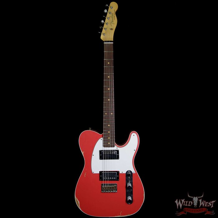 Fender Custom Shop 1958 Telecaster Custom Relic HH EVH Pickups Fiesta Red - Image 6