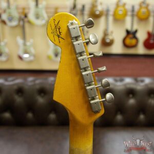Fender Custom Shop Wild West Exclusive Black Lightning Stratocaster Floyd Rose Heavy Relic HSS 3 Tone Sunburst - Image 13