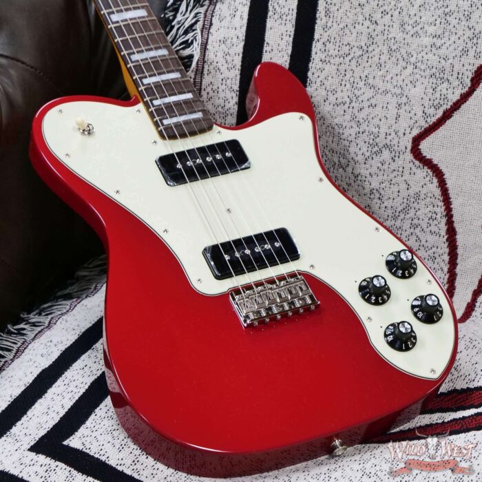Fender Chris Shiflett Cleaver Telecaster Deluxe Dual P90 Rosewood Fingerboard Dakota Red 8.15 LBS - Image 8