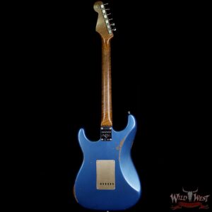 Fender Custom Shop 30th Anniversary LTD Roasted 1960 Stratocaster Relic Birdseye Neck Rosewood Board Aged Lake Placid Blue - Image 7