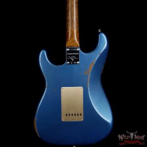 Fender Custom Shop 30th Anniversary LTD Roasted 1960 Stratocaster Relic Birdseye Neck Rosewood Board Aged Lake Placid Blue - Image 4