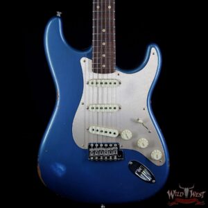 Fender Custom Shop 30th Anniversary LTD Roasted 1960 Stratocaster Relic Birdseye Neck Rosewood Board Aged Lake Placid Blue - Image 3