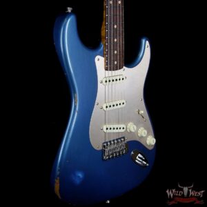 Fender Custom Shop 30th Anniversary LTD Roasted 1960 Stratocaster Relic Birdseye Neck Rosewood Board Aged Lake Placid Blue - Image 5