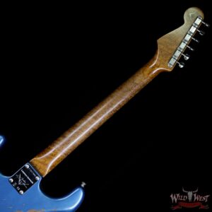 Fender Custom Shop 30th Anniversary LTD Roasted 1960 Stratocaster Relic Birdseye Neck Rosewood Board Aged Lake Placid Blue - Image 13