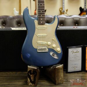 Fender Custom Shop 30th Anniversary LTD Roasted 1960 Stratocaster Relic Birdseye Neck Rosewood Board Aged Lake Placid Blue - Image 11