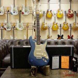 Fender Custom Shop 30th Anniversary LTD Roasted 1960 Stratocaster Relic Birdseye Neck Rosewood Board Aged Lake Placid Blue - Image 12