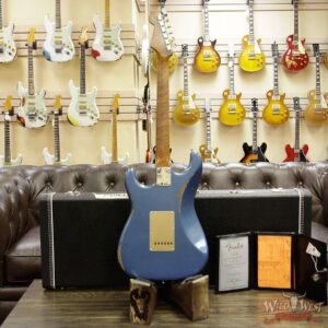 Fender Custom Shop 30th Anniversary LTD Roasted 1960 Stratocaster Relic Birdseye Neck Rosewood Board Aged Lake Placid Blue - Image 15