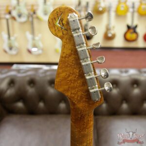 Fender Custom Shop 30th Anniversary LTD Roasted 1960 Stratocaster Relic Birdseye Neck Rosewood Board Aged Lake Placid Blue - Image 14