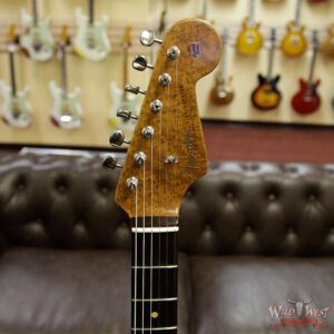 Fender Custom Shop 30th Anniversary LTD Roasted 1960 Stratocaster Relic Birdseye Neck Rosewood Board Aged Lake Placid Blue - Image 10
