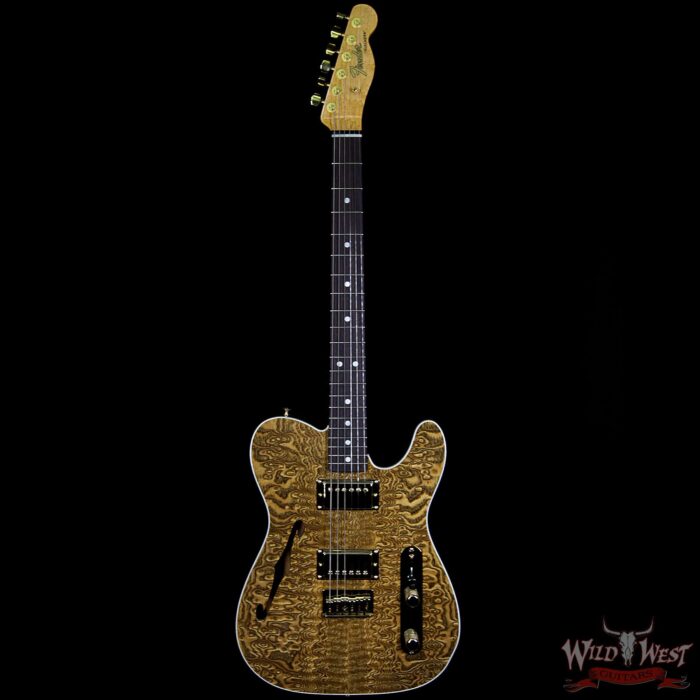 Fender Custom Shop Paul Waller Masterbuilt Artisan Thinline Telecater HH Caballo Ligero Tamo Ash Top - Image 6