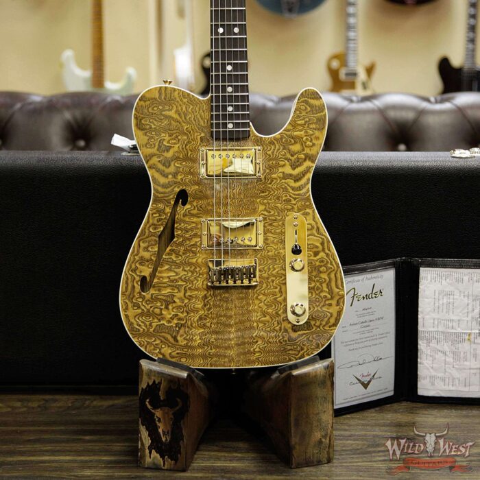 Fender Custom Shop Paul Waller Masterbuilt Artisan Thinline Telecater HH Caballo Ligero Tamo Ash Top - Image 11