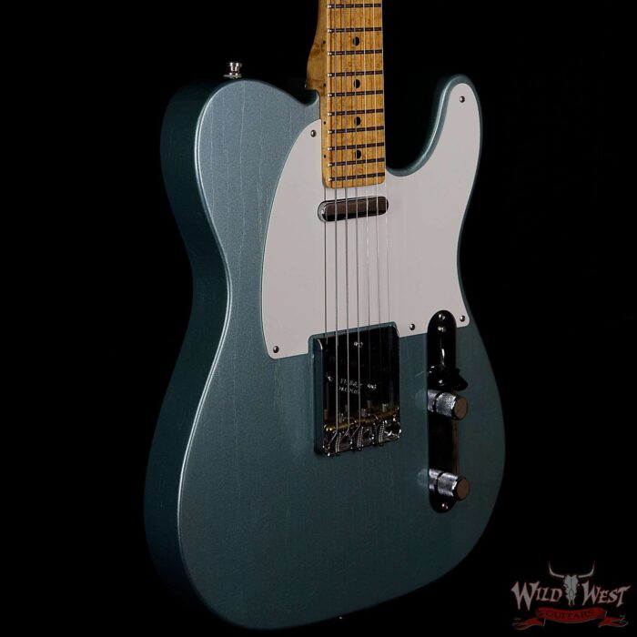 Fender Custom Shop Postmodern Telecaster Lush Closet Classic Birdseye Maple Neck Faded Firemist Silver - Image 4