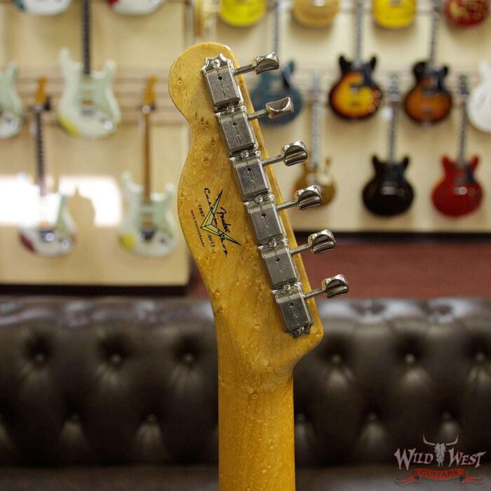 Fender Custom Shop Postmodern Telecaster Lush Closet Classic Birdseye Maple Neck Faded Firemist Silver - Image 14
