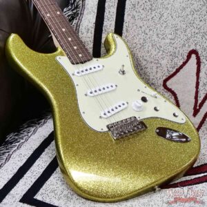 Fender Custom Shop Dick Dale Stratocaster AA Birdseye Maple Neck Rosewood Fingerboard NOS Chartreuse Sparkle 7.65 LBS - Image 8