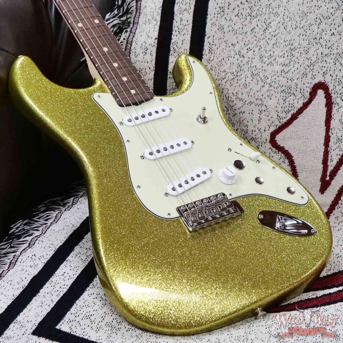 Fender Custom Shop Dick Dale Stratocaster AA Birdseye Maple Neck Rosewood Fingerboard NOS Chartreuse Sparkle 7.65 LBS - Image 8