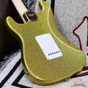 Fender Custom Shop Dick Dale Stratocaster AA Birdseye Maple Neck Rosewood Fingerboard NOS Chartreuse Sparkle 7.65 LBS - Image 11