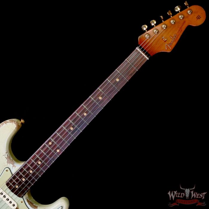 Fender Custom Shop Dale Wilson Masterbuilt 1962 Stratocaster Hand-Wound Pickups Brazilian Rosewood Fingerboard Relic Sonic Blue 7.25 LBS (US Only / No International Shipping) - Image 4