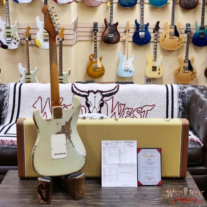 Fender Custom Shop Dale Wilson Masterbuilt 1962 Stratocaster Hand-Wound Pickups Brazilian Rosewood Fingerboard Relic Sonic Blue 7.25 LBS (US Only / No International Shipping) - Image 12