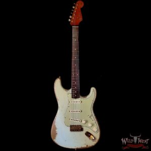 Fender Custom Shop Dale Wilson Masterbuilt 1962 Stratocaster Hand-Wound Pickups Brazilian Rosewood Fingerboard Relic Sonic Blue 7.25 LBS (US Only / No International Shipping) - Image 3
