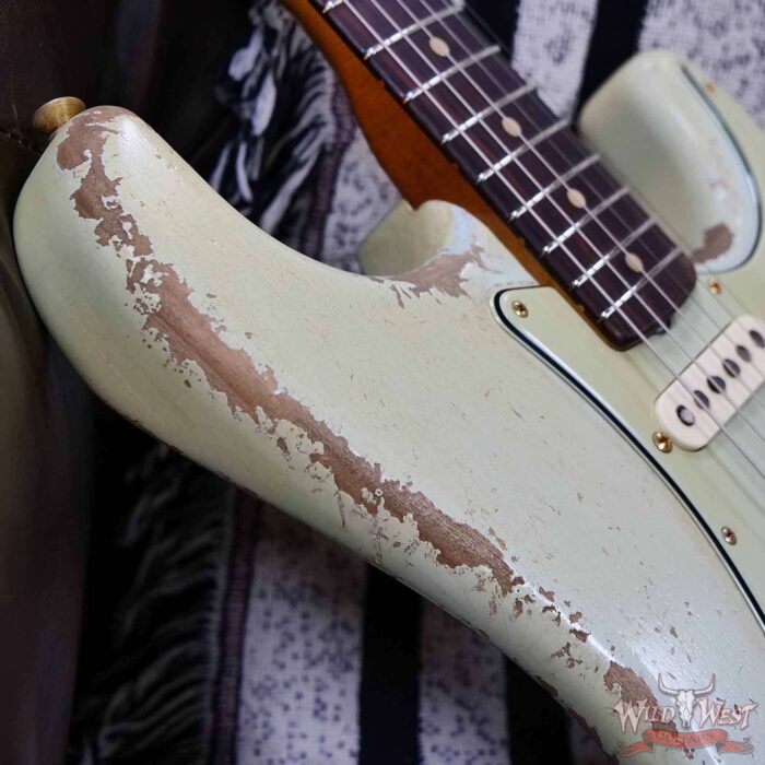 Fender Custom Shop Dale Wilson Masterbuilt 1962 Stratocaster Hand-Wound Pickups Brazilian Rosewood Fingerboard Relic Sonic Blue 7.25 LBS (US Only / No International Shipping) - Image 9
