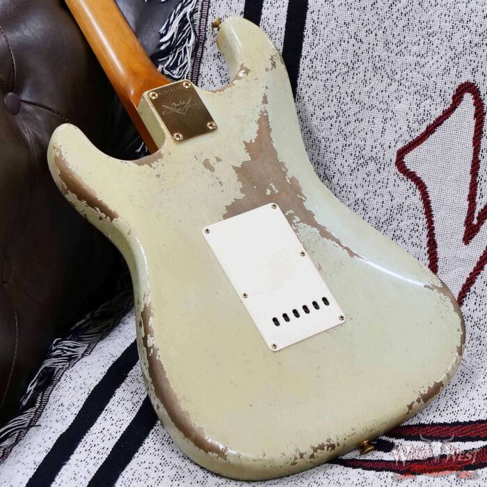 Fender Custom Shop Dale Wilson Masterbuilt 1962 Stratocaster Hand-Wound Pickups Brazilian Rosewood Fingerboard Relic Sonic Blue 7.25 LBS (US Only / No International Shipping) - Image 14