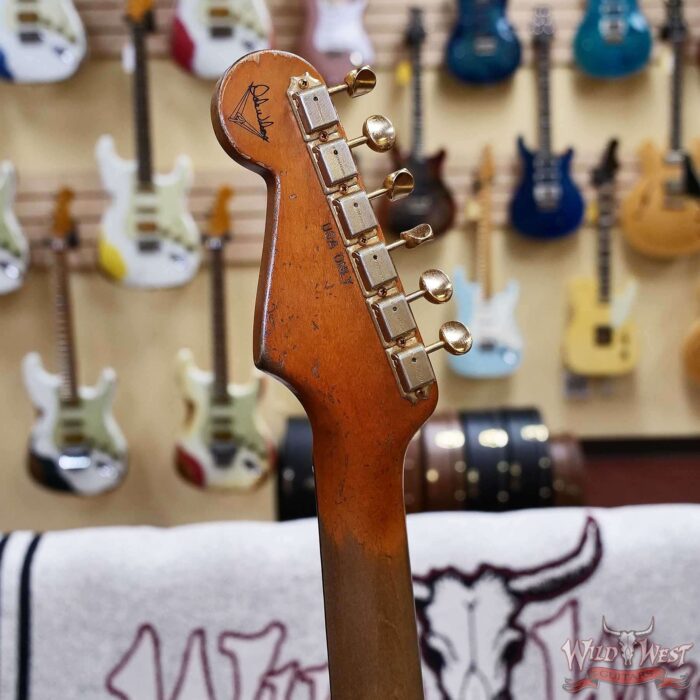 Fender Custom Shop Dale Wilson Masterbuilt 1962 Stratocaster Hand-Wound Pickups Brazilian Rosewood Fingerboard Relic Sonic Blue 7.25 LBS (US Only / No International Shipping) - Image 11