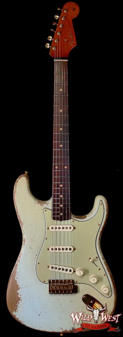 Fender Custom Shop Dale Wilson Masterbuilt 1962 Stratocaster Hand-Wound Pickups Brazilian Rosewood Fingerboard Relic Sonic Blue 7.25 LBS (US Only / No International Shipping)
