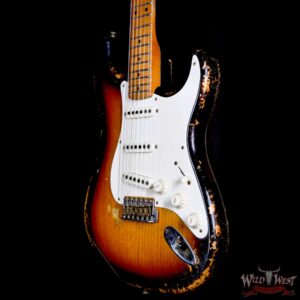 Fender Custom Shop Dale Wilson Masterbuilt 1955 Stratocaster Hand-Wound Pickups Relic 2 Tone Sunburst 6.70 LBS - Image 2