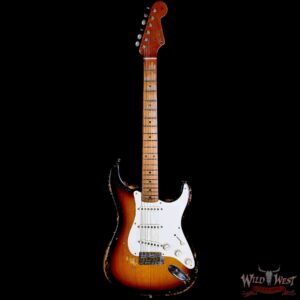 Fender Custom Shop Dale Wilson Masterbuilt 1955 Stratocaster Hand-Wound Pickups Relic 2 Tone Sunburst 6.70 LBS - Image 3
