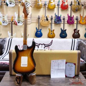 Fender Custom Shop Dale Wilson Masterbuilt 1955 Stratocaster Hand-Wound Pickups Relic 2 Tone Sunburst 6.70 LBS - Image 10