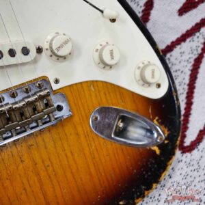 Fender Custom Shop Dale Wilson Masterbuilt 1955 Stratocaster Hand-Wound Pickups Relic 2 Tone Sunburst 6.70 LBS - Image 13