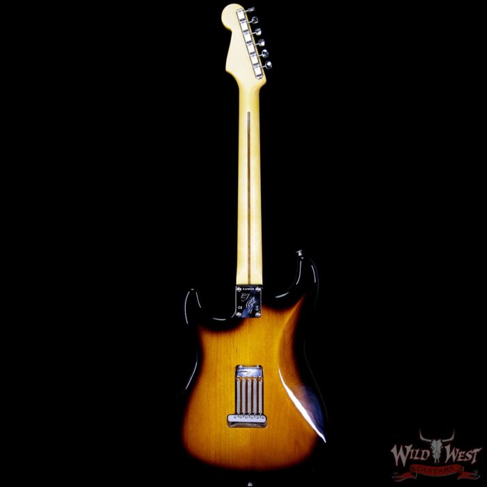 2018 Fender USA Eric Johnson Signature Stratocaster Thinline Semi-Hollow Body Maple Neck 2 Tone Sunburst - Image 4