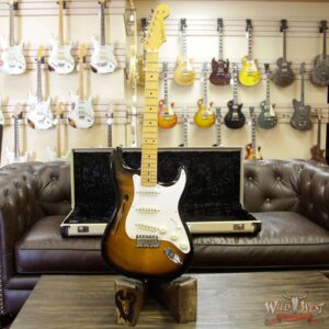 2018 Fender USA Eric Johnson Signature Stratocaster Thinline Semi-Hollow Body Maple Neck 2 Tone Sunburst - Image 5