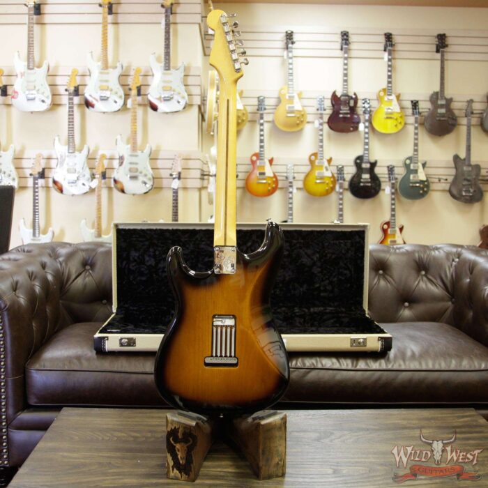 2018 Fender USA Eric Johnson Signature Stratocaster Thinline Semi-Hollow Body Maple Neck 2 Tone Sunburst - Image 8