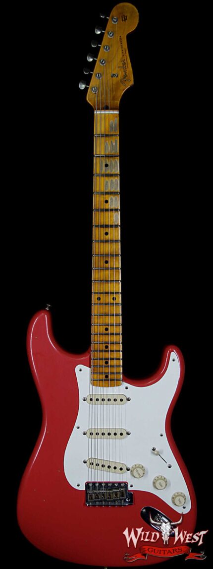 Fender Custom Shop 1957 Stratocaster Maple Neck Journeyman Relic with Dirty Neck Fiesta Red