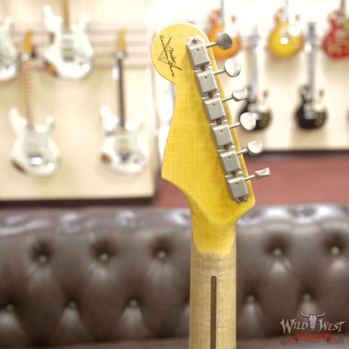 Fender Custom Shop 1960 Stratocaster HSS Heavy Relic HLE Gold over Sherwood Green Metallic - Image 10