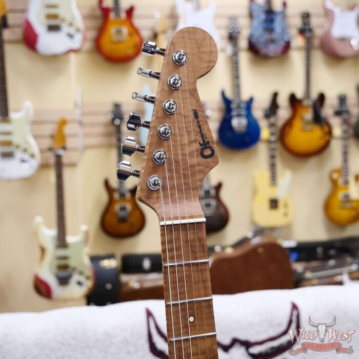 Charvel Custom Shop Guthrie Govan USA Signature HSH Caramelized Ash Body Caramelized Flame Maple Fingerboard Natural 7.30 LBS - Image 8