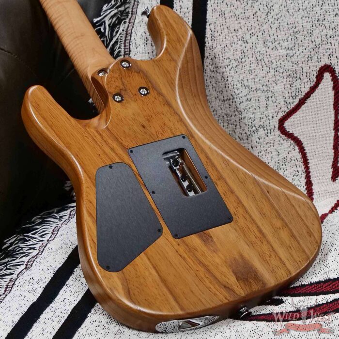 Charvel Custom Shop Guthrie Govan USA Signature HSH Caramelized Ash Body Caramelized Flame Maple Fingerboard Natural 7.30 LBS - Image 11
