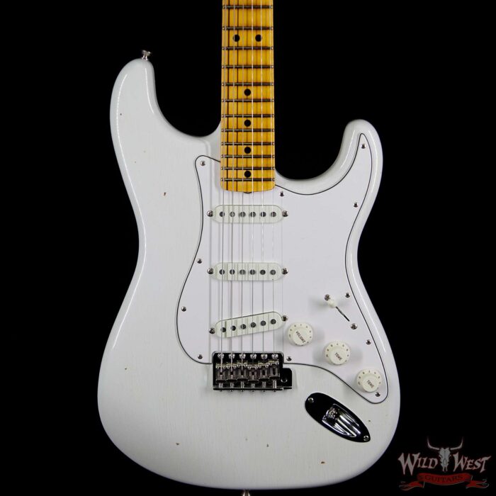 Fender Custom Shop Jimi Hendrix Voodoo Child Signature Stratocaster Journeyman Relic Olympic White VC0131 - Image 3