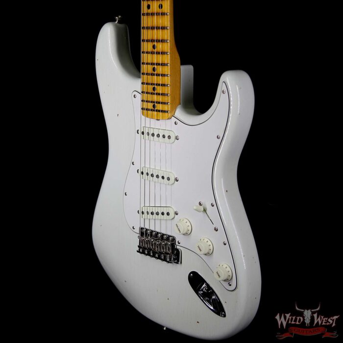 Fender Custom Shop Jimi Hendrix Voodoo Child Signature Stratocaster Journeyman Relic Olympic White VC0131 - Image 2