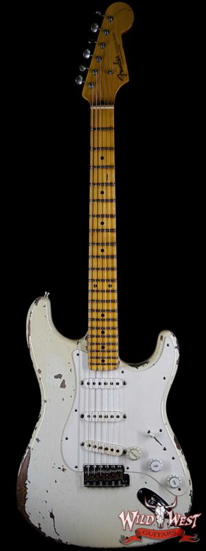 Fender Custom Shop Limited Edition John Cruz Masterbuilt Jimmie Vaughan Stratocaster Aged Olympic White