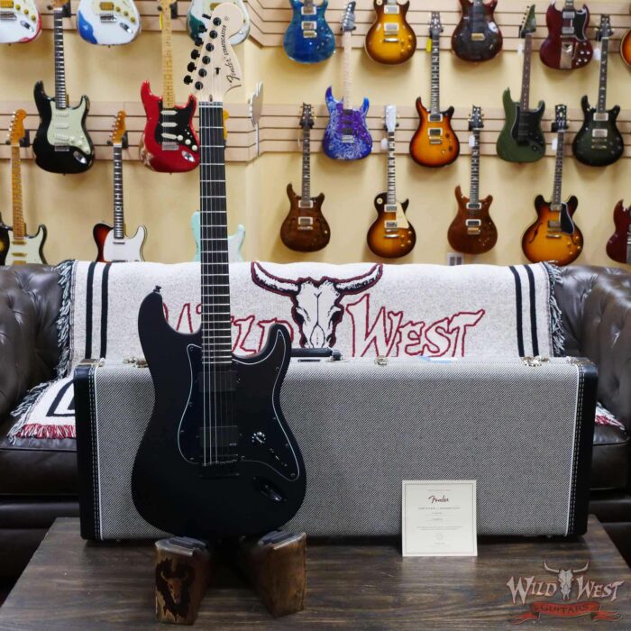 Fender USA Jim Root Stratocaster Ebony Fingerboard Flat Black - Image 4