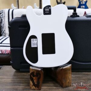 Fender Jack White Triplesonic™ Acoustasonic® Telecaster Maple Fingerboard Satin Arctic White with Black Top 5.40 lbs - Image 10